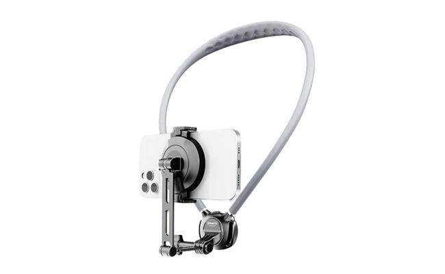 JMARY MG-03 Magnetic Neck Mount Holder for POV Shooting Multi-angle Selfie Adjustable Phone Holder for Smartphone
